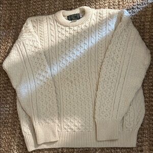 Cream Cable Knit Sweater